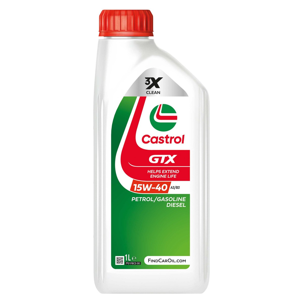 Castrol GTX 15W-40 A3/B3 Motor Yağı 1 Litre (3430143) - Orijinal Ürün | ApexParts