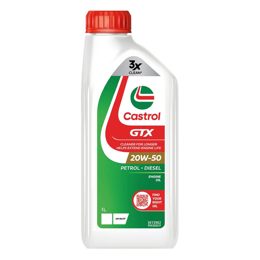 Castrol GTX 20W-50 Motor Yağı 1 Litre (3430153) - Orijinal Ürün | ApexParts