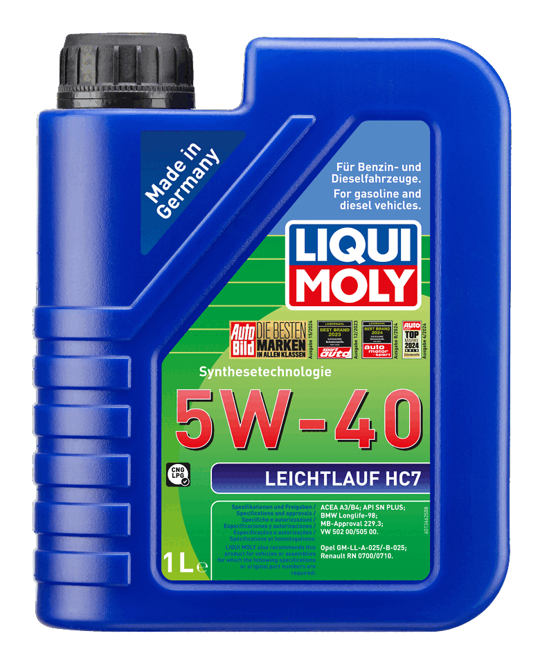 LIQUI MOLY 5W-40 Motor Yağı Leichtlauf HC7 1 Litre (1346) - Orijinal Ürün | ApexParts