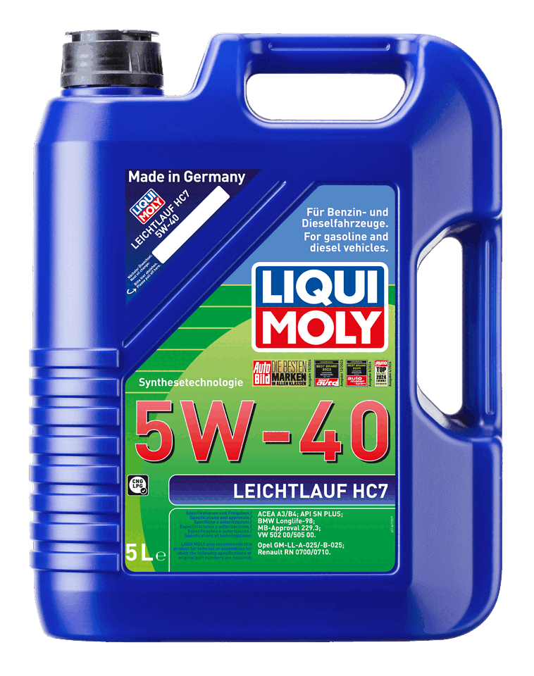 LIQUI MOLY 5W-40 Motor Yağı Leichtlauf HC7 5 Litre (1347) - Orijinal Ürün | ApexParts