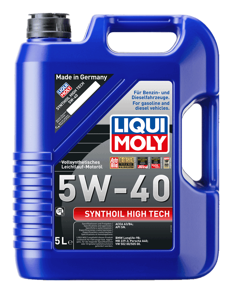 LIQUI MOLY 5W-40 Motor Yağı Synthoil High Tech 5 Litre (1856) - Orijinal Ürün | ApexParts