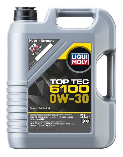 LIQUI MOLY 0W-30 Motor Yağı Top Tec 6100 5 Litre (20779) - Orijinal Ürün | ApexParts