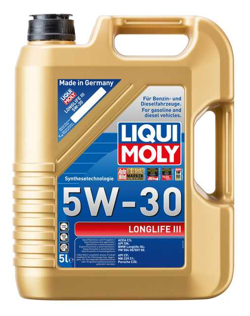 LIQUI MOLY 5W-30 Motor Yağı Longlife III 5 Litre (20822) - Orijinal Ürün | ApexParts