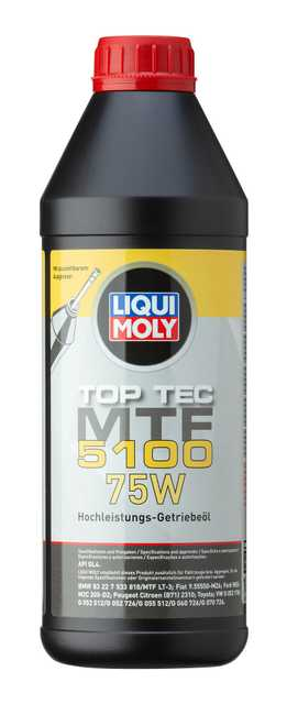 LIQUI MOLY 75W Manuel Şanzıman Yağı Top Tec MTF 5100 1 Litre (20842) - Orijinal Ürün | ApexParts