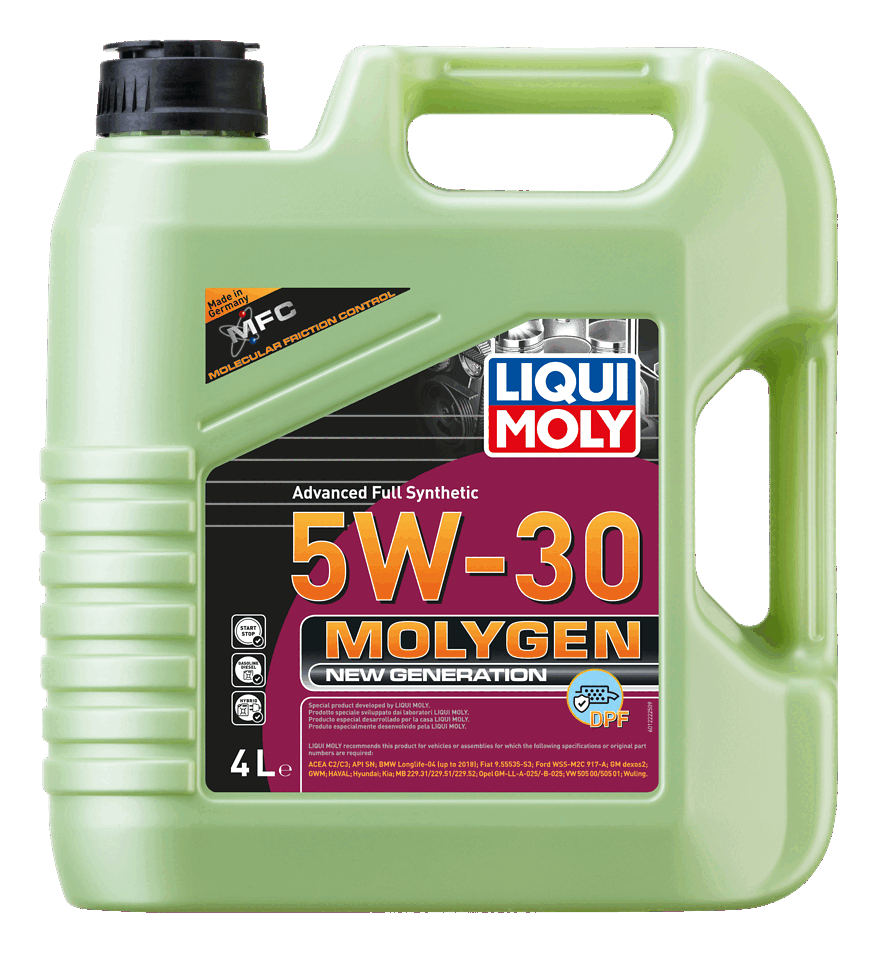 LIQUI MOLY 5W-30 Motor Yağı Molygen New Generation DPF 4 Litre (21225) - Orijinal Ürün | ApexParts