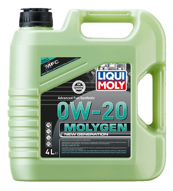 LIQUI MOLY 0W-20 Motor Yağı Molygen New Generation 4 Litre (21357) - Orijinal Ürün | ApexParts