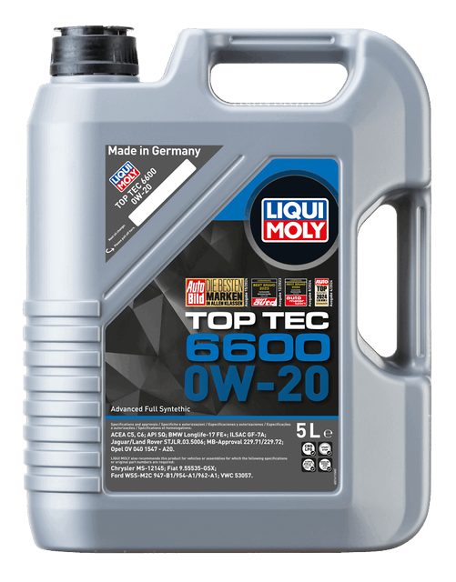 LIQUI MOLY 0W-20 Motor Yağı Top Tec 6600 5 Litre (21411) - Orijinal Ürün | ApexParts