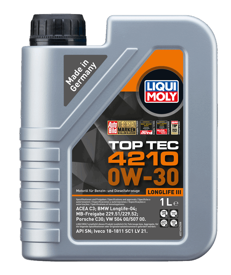 LIQUI MOLY 0W-30 Motor Yağı Top Tec 4210 1 Litre (21604) - Orijinal Ürün | ApexParts