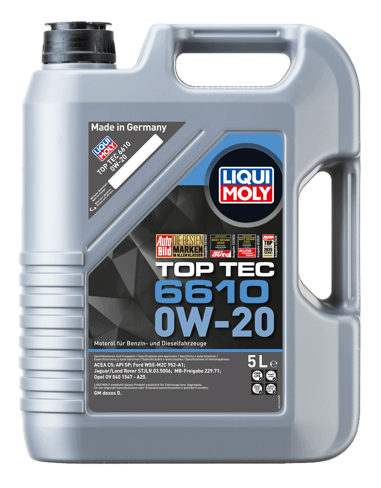 LIQUI MOLY 0W-20 Motor Yağı Top Tec 6610 5 Litre (21662) - Orijinal Ürün | ApexParts