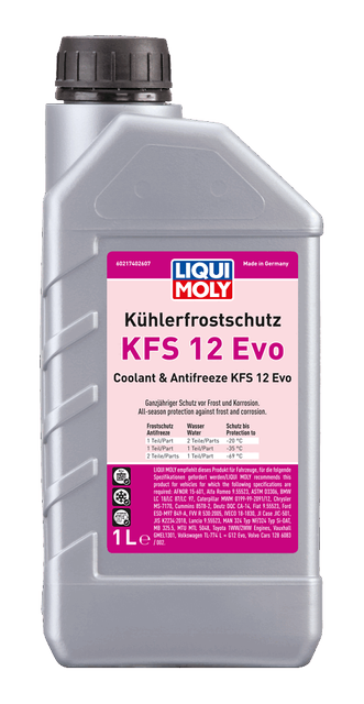 LIQUI MOLY Antifriz Coolant & Antifreeze KFS 12 Evo 1 Litre (21740) - Orijinal Ürün | ApexParts