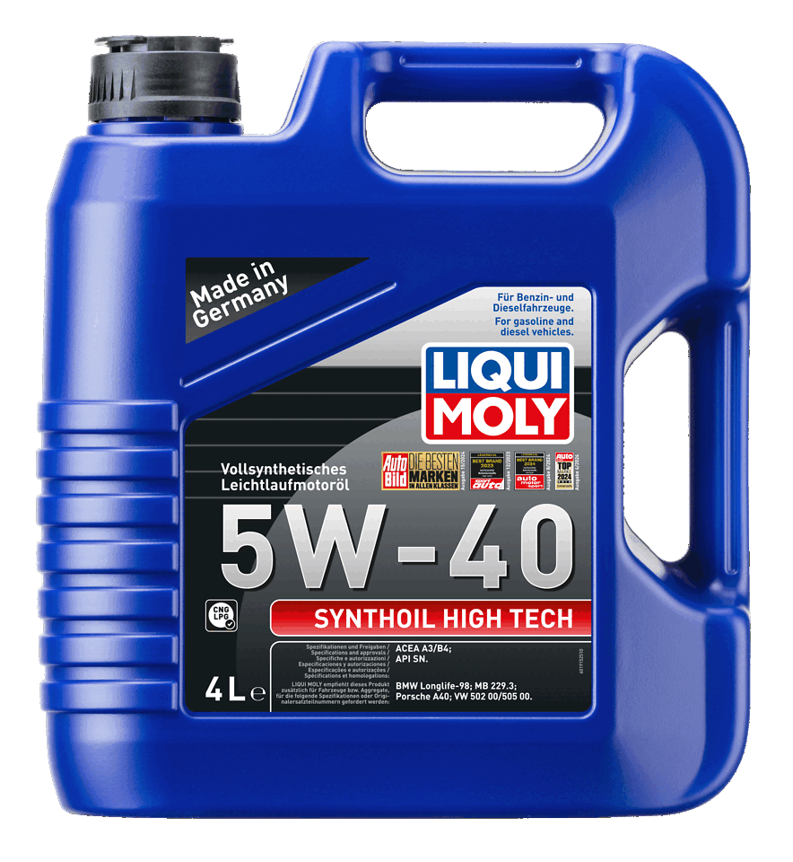 LIQUI MOLY 5W-40 Motor Yağı Tam Sentetik Synthoil High Tech 4 Litre (2194) - Orijinal Ürün | ApexParts