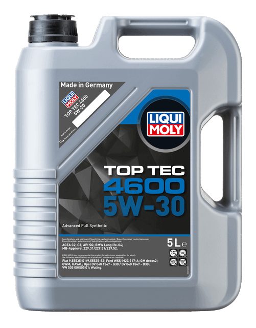 LIQUI MOLY 5W-30 Motor Yağı Tam Sentetik Top Tec 4600 5 Litre (2316) - Orijinal Ürün | ApexParts