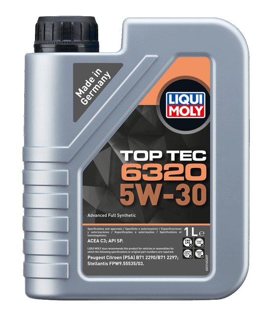 LIQUI MOLY 5W-30 Motor Yağı Top Tec 6320 1 Litre (23165) - Orijinal Ürün | ApexParts