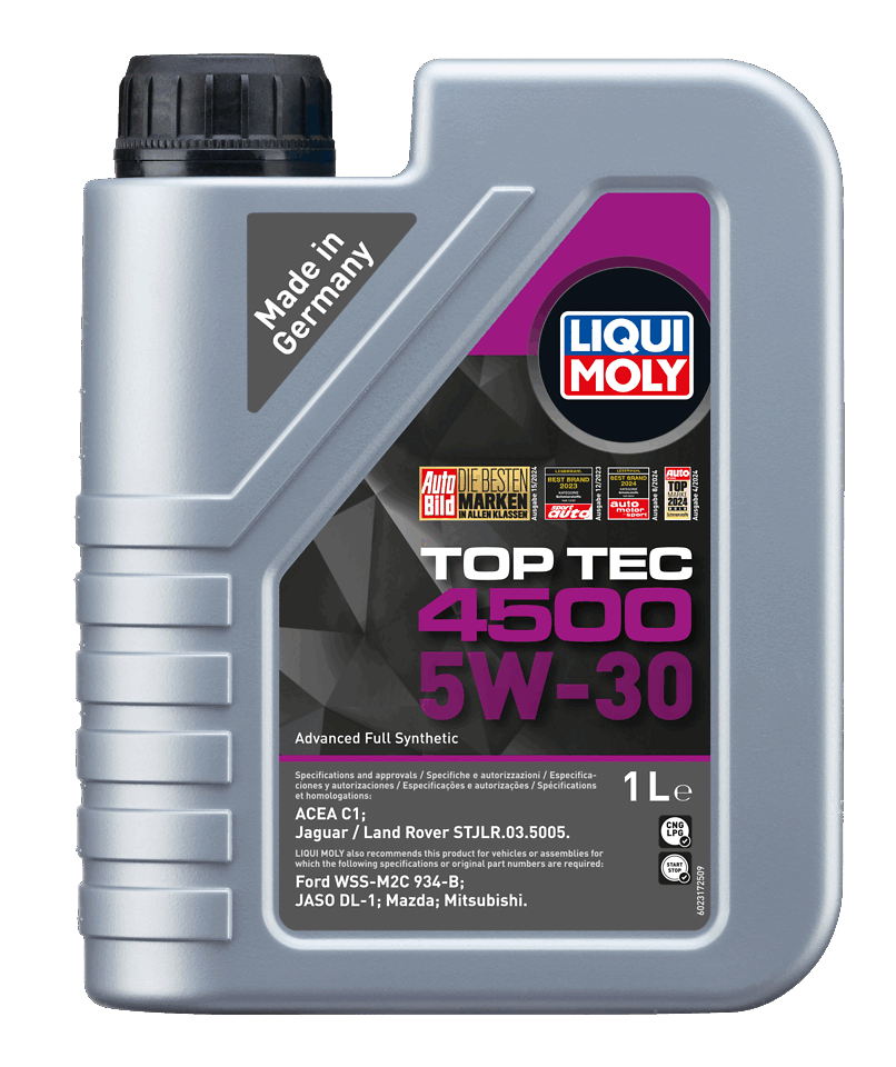 LIQUI MOLY 5W-30 Motor Yağı Tam Sentetik Top Tec 4500 1 Litre (2317) - Orijinal Ürün | ApexParts