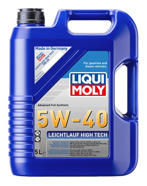 LIQUI MOLY 5W-40 Motor Yağı Leichtlauf High Tech 5 Litre (2328) - Orijinal Ürün | ApexParts