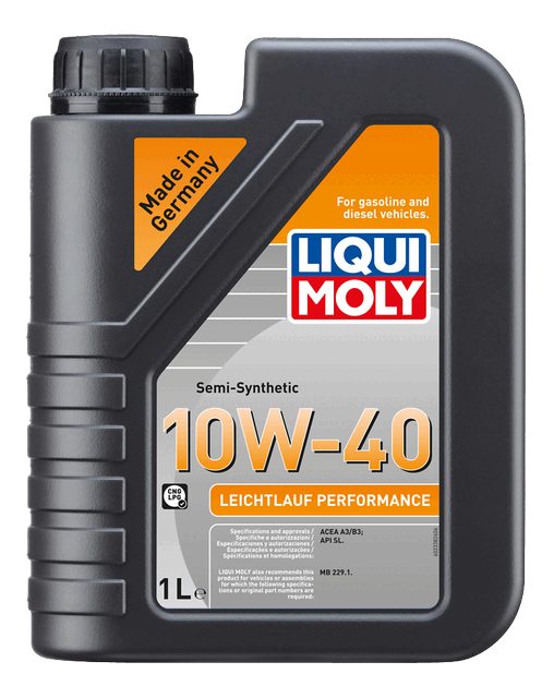 LIQUI MOLY 10W-40 Motor Yağı Leichtlauf Performance 1 Litre (2338) - Orijinal Ürün | ApexParts
