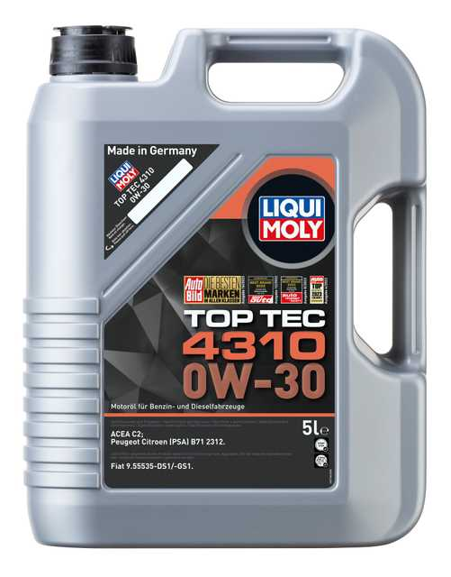 LIQUI MOLY 0W-30 Motor Yağı Tam Sentetik Top Tec 4310 5 Litre (2362) - Orijinal Ürün | ApexParts
