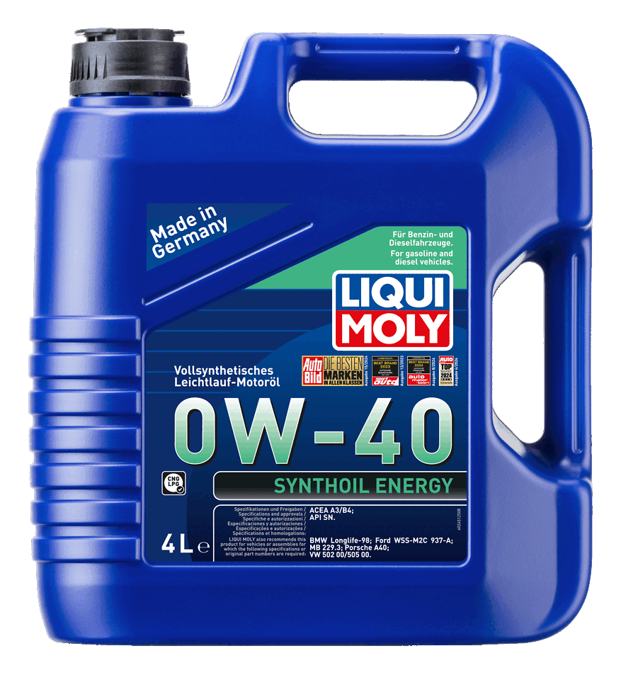 LIQUI MOLY 0W-40 Motor Yağı Synthoil Energy 4 Litre (2451) - Orijinal Ürün | ApexParts