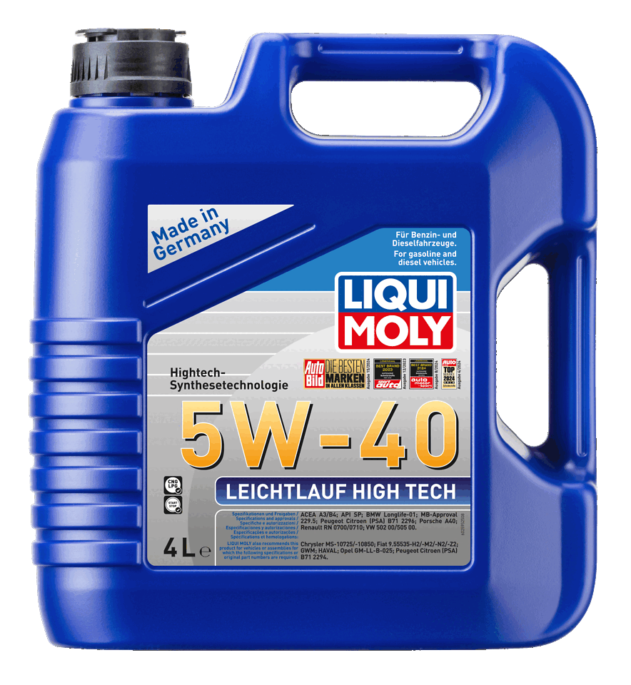 LIQUI MOLY 5W-40 Motor Yağı Leichtlauf High Tech 4 Litre (2595) - Orijinal Ürün | ApexParts