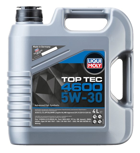 LIQUI MOLY 5W-30 Motor Yağı Tam Sentetik Top Tec 4600 4 Litre (3763) - Orijinal Ürün | ApexParts
