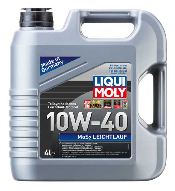 LIQUI MOLY 10W-40 Motor Yağı MoS2 Leichtlauf 4 Litre (6948) - Orijinal Ürün | ApexParts
