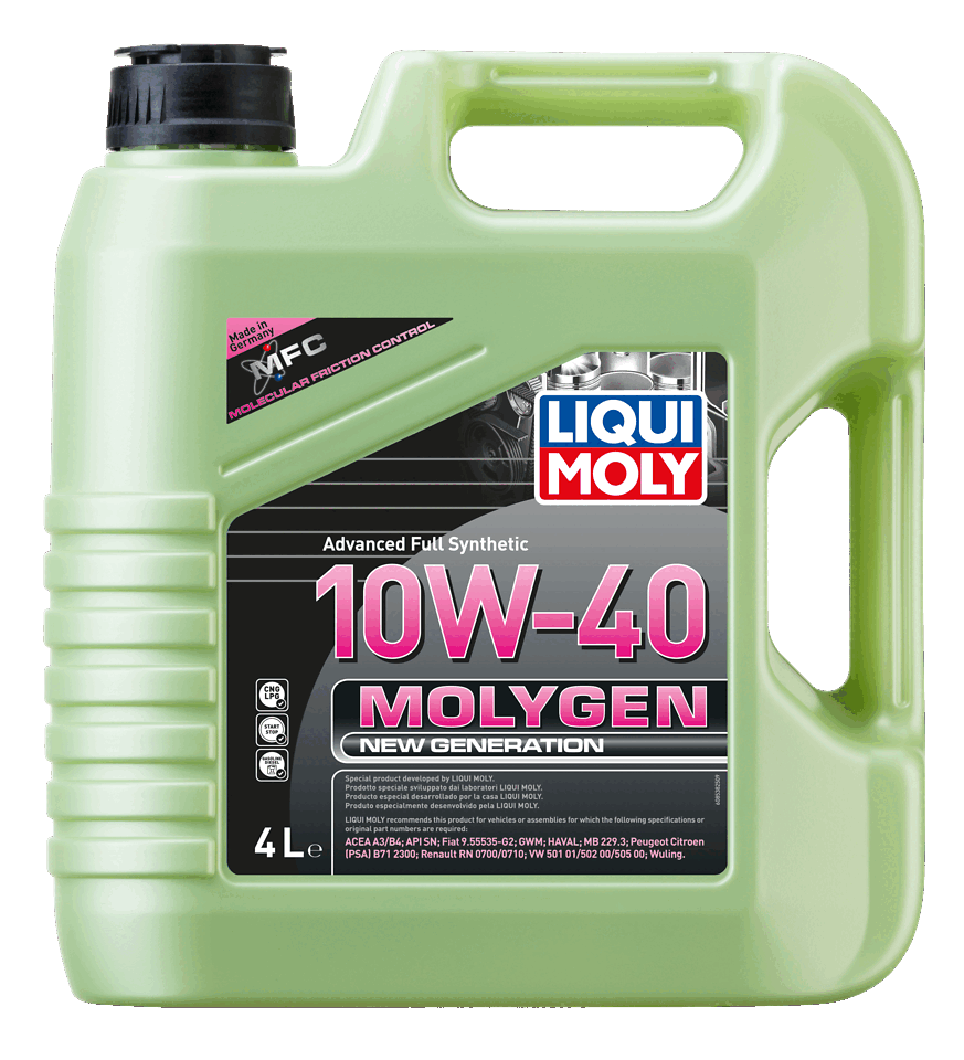 LIQUI MOLY 10W-40 Motor Yağı Molygen New Generation 4 Litre (8538) - Orijinal Ürün | ApexParts