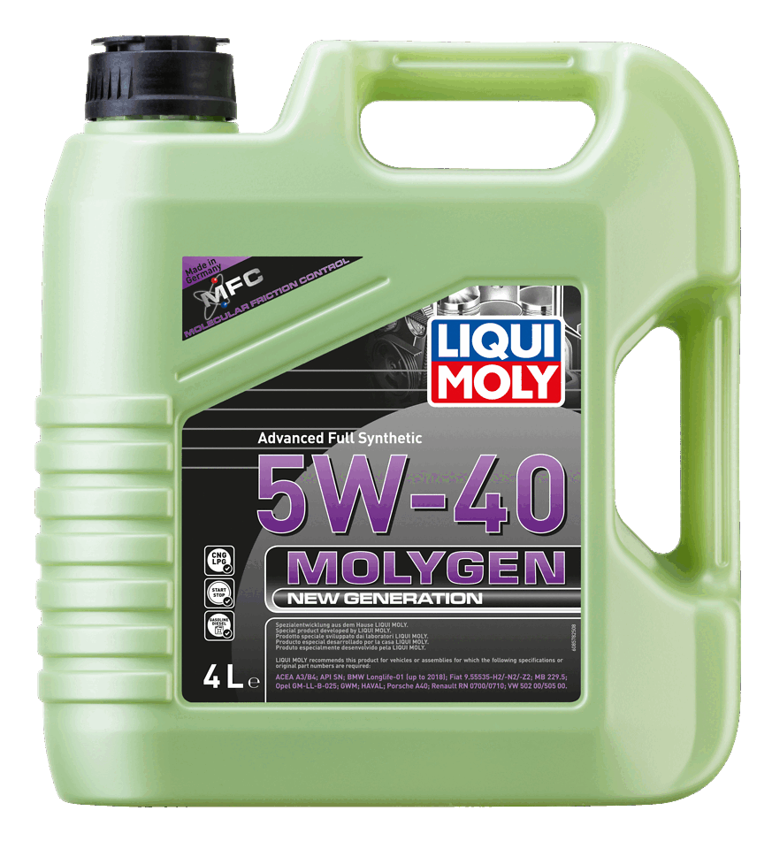 LIQUI MOLY 5W-40 Motor Yağı Molygen New Generation 4 Litre (8578) - Orijinal Ürün | ApexParts