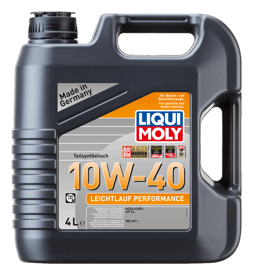 LIQUI MOLY 10W-40 Motor Yağı Leichtlauf Performance 4 Litre (8998) - Orijinal Ürün | ApexParts