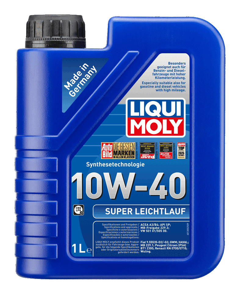 LIQUI MOLY 10W-40 Motor Yağı Super Leichtlauf 1 Litre (9503) - Orijinal Ürün | ApexParts