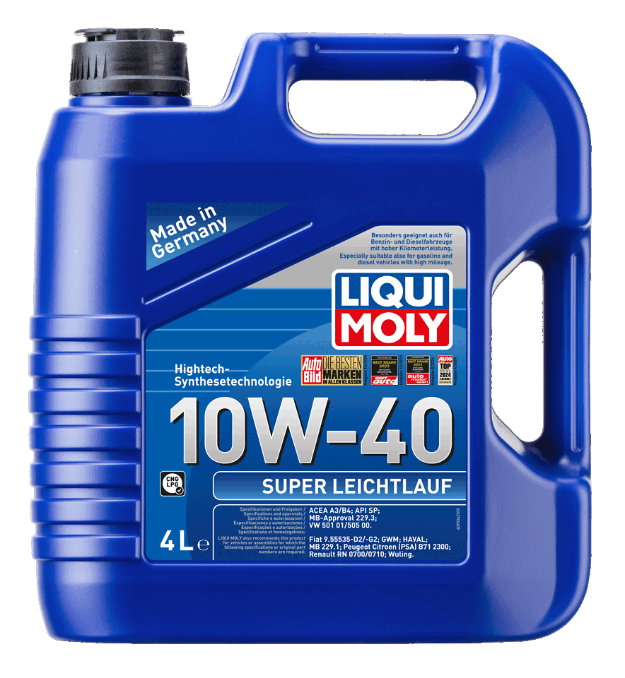 LIQUI MOLY 10W-40 Motor Yağı Super Leichtlauf 4 Litre (9504) - Orijinal Ürün | ApexParts
