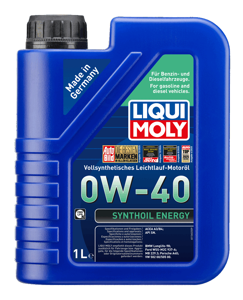 LIQUI MOLY 0W-40 Motor Yağı Synthoil Energy 1 Litre (9514) - Orijinal Ürün | ApexParts