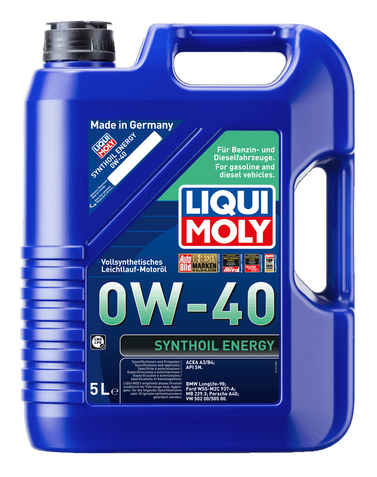 LIQUI MOLY 0W-40 Motor Yağı Tam Sentetik Synthoil Energy 5 Litre (9515) - Orijinal Ürün | ApexParts