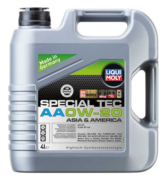 LIQUI MOLY 0W-20 Motor Yağı Special Tec AA 4 Litre (9705) - Orijinal Ürün | ApexParts