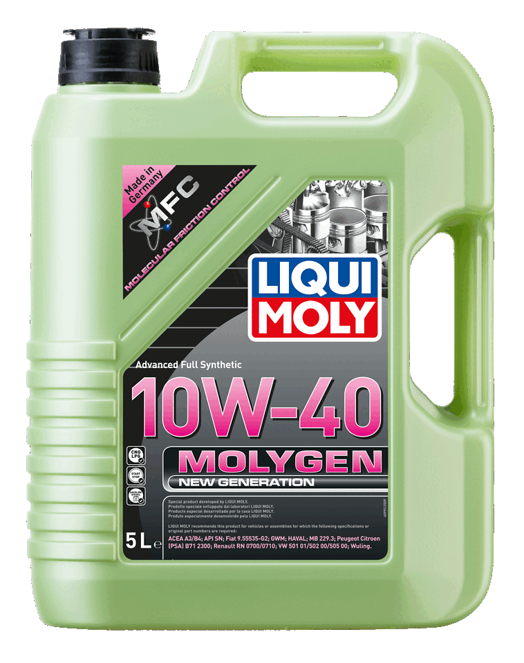 LIQUI MOLY 10W-40 Motor Yağı Molygen New Generation 5 Litre (9951) - Orijinal Ürün | ApexParts